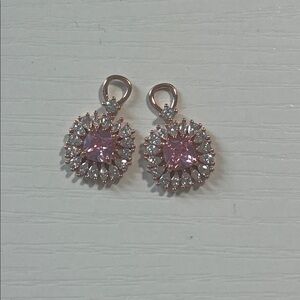 BP Rose Gold Charms - Bomb Party Charming Hoops Charms with pink stones